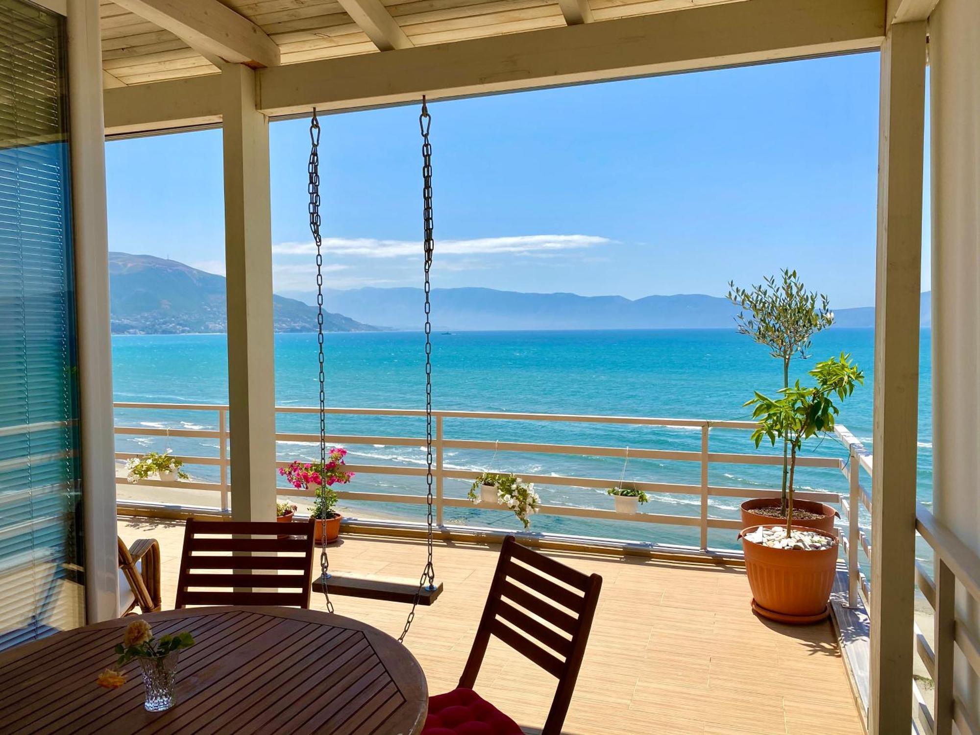 Vlorë Eka Luxury Two-Bedroom Seaview Apartment מראה חיצוני תמונה