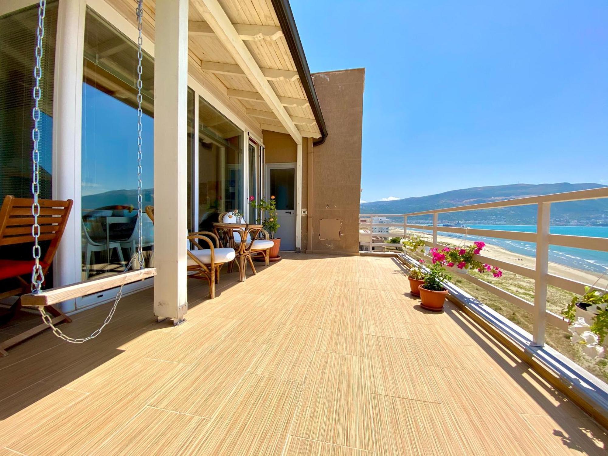 Vlorë Eka Luxury Two-Bedroom Seaview Apartment מראה חיצוני תמונה